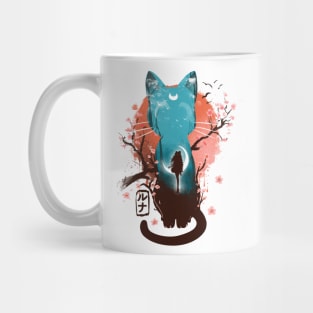 Japanese black cat Mug